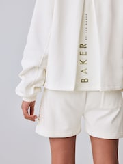 Crema - Baker by Ted Baker Oversized Zip-Through Hoodie - Imagen 4 de 11