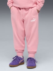 Puma Pink Kids ESS No. 1 Logo Fleece Joggers - Image 1 of 3