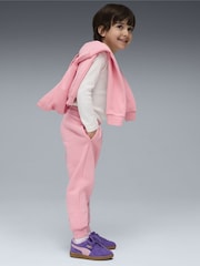 Puma Pink Kids ESS No. 1 Logo Fleece Joggers - Image 2 of 3