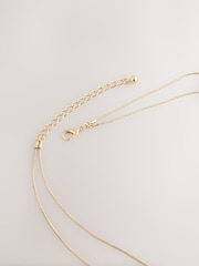 Gold Tone Beaded Long Necklace - Image 6 of 7