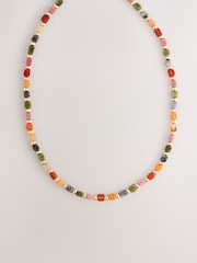 Multicolour Semi-Precious Beaded Necklace - Image 1 of 3
