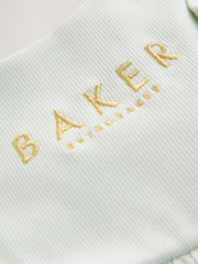 Baker by Ted Baker Tiered Cotton Poplin Mix Dress - Image 8 of 9