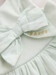 Baker by Ted Baker Tiered Cotton Poplin Mix Dress - Image 9 of 9