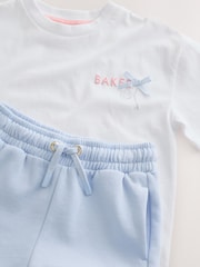 Baker by Ted Baker 2 件式超大版型背面圖案 T 裇及褶邊短褲套裝 - 圖片 9/13