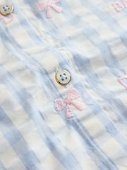 Baker by Ted Baker 2 Piece Peplum Gingham Top & Barrel Leg Trousers Set - Image 11 of 12