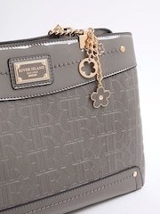 River Island Grey Chain Handle Embossed Tote Bag - Image 6 of 6