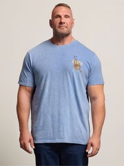 BadRhino Big & Tall Blue Kyoto Tiger T-Shirt - Image 1 of 8