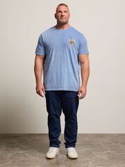 BadRhino Big & Tall Blue Kyoto Tiger T-Shirt - Image 2 of 8