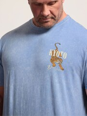 BadRhino Big & Tall Blue Kyoto Tiger T-Shirt - Image 5 of 8