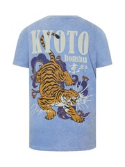 BadRhino Big & Tall Blue Kyoto Tiger T-Shirt - Image 8 of 8