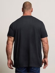 BadRhino Big & Tall Black Longline T-Shirts 5 Pack - Image 3 of 7