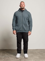 BadRhino Big & Tall Blue Zip Thru Hoodie - Image 2 of 6