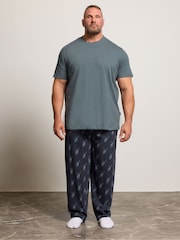 BadRhino Big & Tall Blue Stag Pyjamas Set - Image 1 of 5