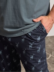 BadRhino Big & Tall Blue Stag Pyjamas Set - Image 3 of 5