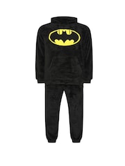 BadRhino Big & Tall Black Batman Fleece Pyjamas Set - Image 5 of 6