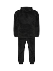 BadRhino Big & Tall Black Batman Fleece Pyjamas Set - Image 6 of 6