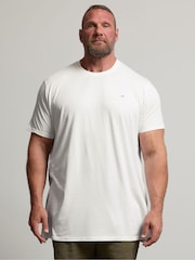 BadRhino Big & Tall White Longline T-Shirts 5 Pack - Image 2 of 8