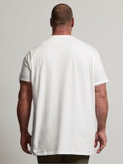 BadRhino Big & Tall White Longline T-Shirts 5 Pack - Image 3 of 8