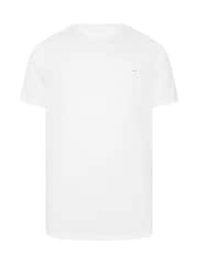 BadRhino Big & Tall White Longline T-Shirts 5 Pack - Image 6 of 8