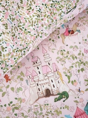 Belle & Boo Pink Fairytale Reversible Cotton Duvet Cover Set - Image 5 of 5