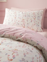 Belle & Boo Pink Ballerina Reversible Cotton Duvet Cover Set - Image 3 of 4