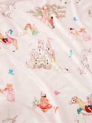 Belle & Boo Pink Fairytale Cosy Fleece Blanket Throw - Image 2 of 2