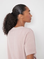 Hush Pink Regular Fit Rosie T-Shirt - Image 4 of 5