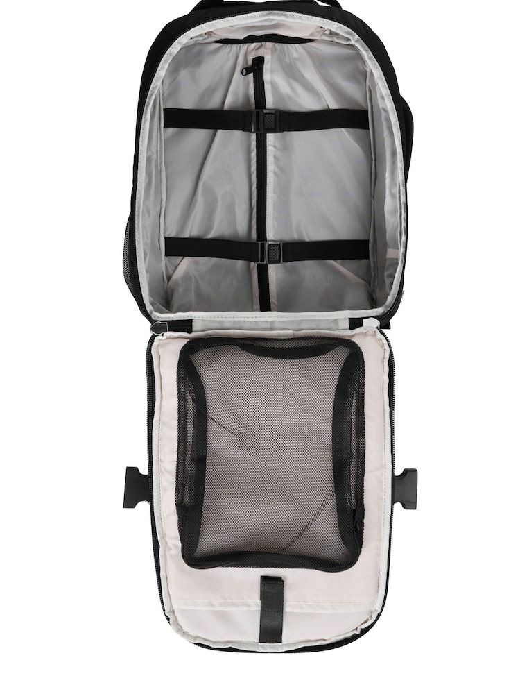 Cabin Max Black Evos Under Seat Expandable Hybrid 40cm Trolley Suitcase - Image 7 of 7 Cabin Max Black Evos Under Seat Expandable Hybrid 40cm Trolley Suitcase - Image 7 of 7