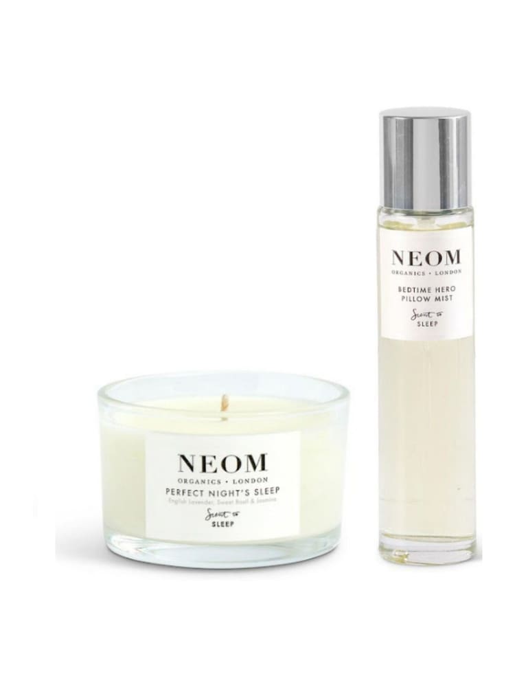 NEOM Bedtime Hero Pillow Mist 30ml Perfect Night Sleep Travel Candle Gift Set - Image 1 of 1