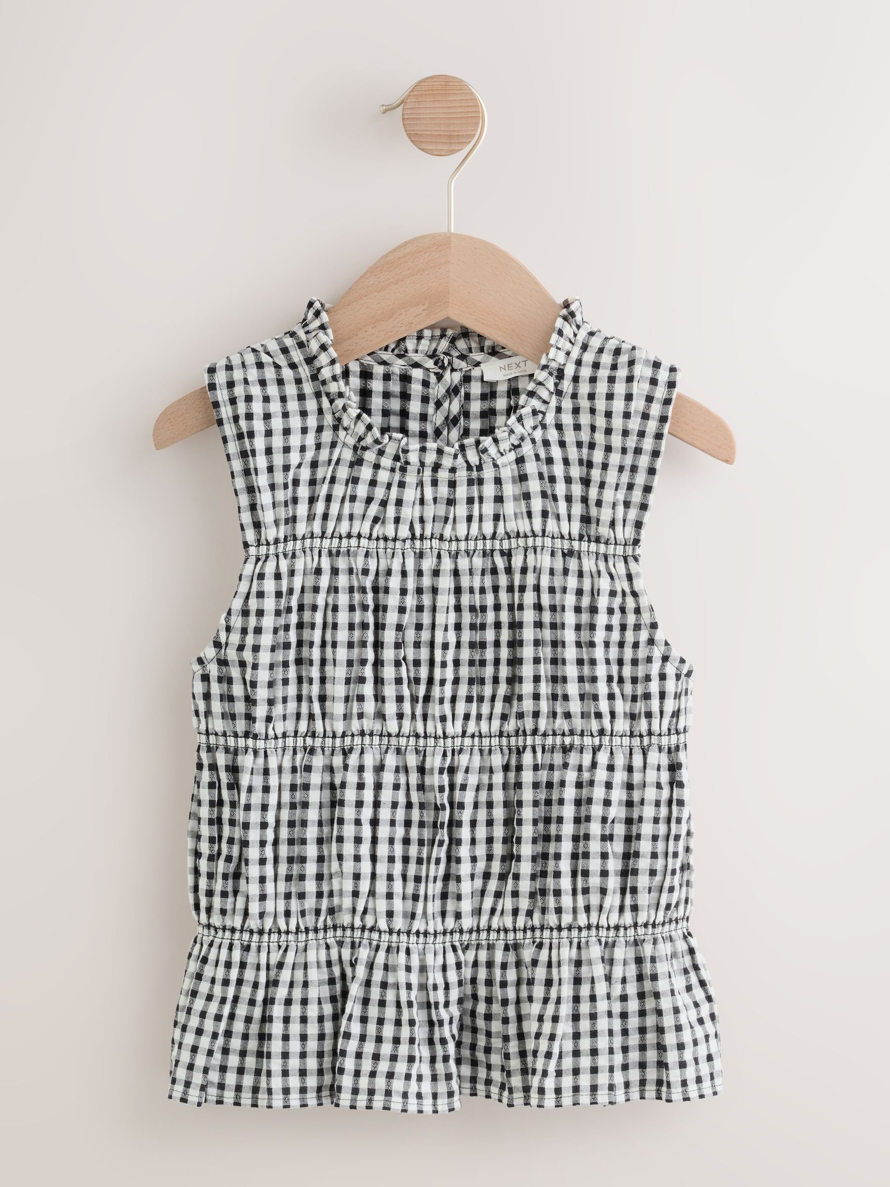 Buy Monochrome Shirred Sleeveless Blouse (3-16yrs) from Next Canada