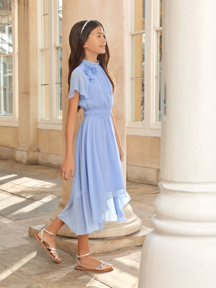 Buy Lipsy Cornflower Blue 3D Corsage Occasion Dress (5-16yrs) from Next USA