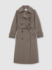 Reiss Mink Luna Wool-Blend Belted Blindseam Coat - Image 2 of 7