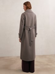 Reiss Mink Luna Wool-Blend Belted Blindseam Coat - Image 6 of 7