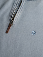 Superdry Blue Classic Essential Half Zip Jumper - Image 4 of 4