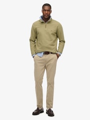 Superdry Green Classic Essential Half Zip Jumper - Image 1 of 4
