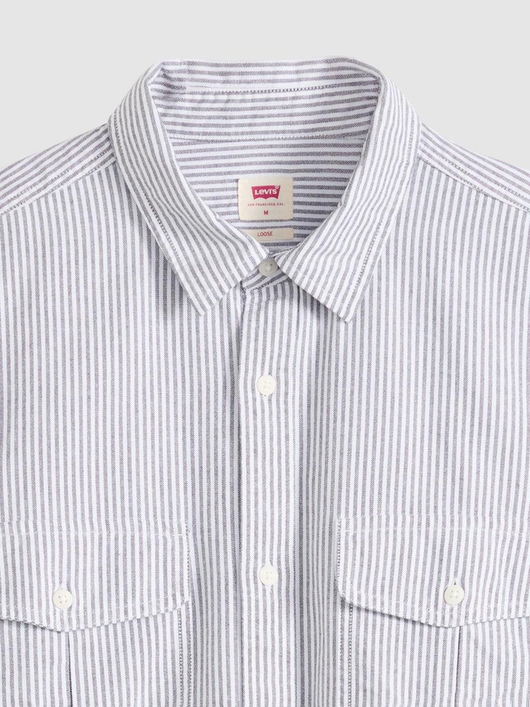 Levi's® Faro Stripe Short Sleeve Pacifica Loose Shirt - Image 6 of 6