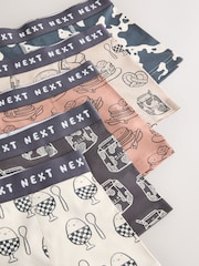 Neutral/Black Cow Print Brunch Junior Character Trunks 5 Pack (1.5-16yrs) - Image 8 of 9