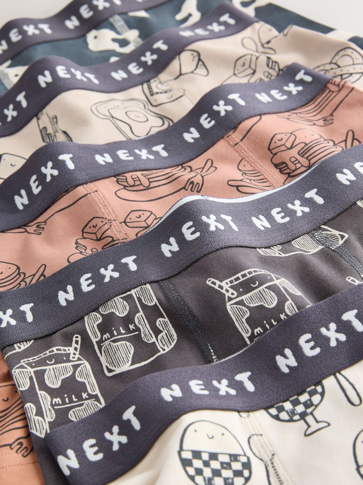 Neutral/Black Cow Print Brunch Junior Character Trunks 5 Pack (1.5-16yrs) - Image 9 of 9 Neutral/Black Cow Print Brunch Junior Character Trunks 5 Pack (1.5-16yrs) - Image 9 of 9