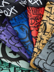 Black Graffiti Boxers 7 Pack (3-16yrs) - Image 10 of 11