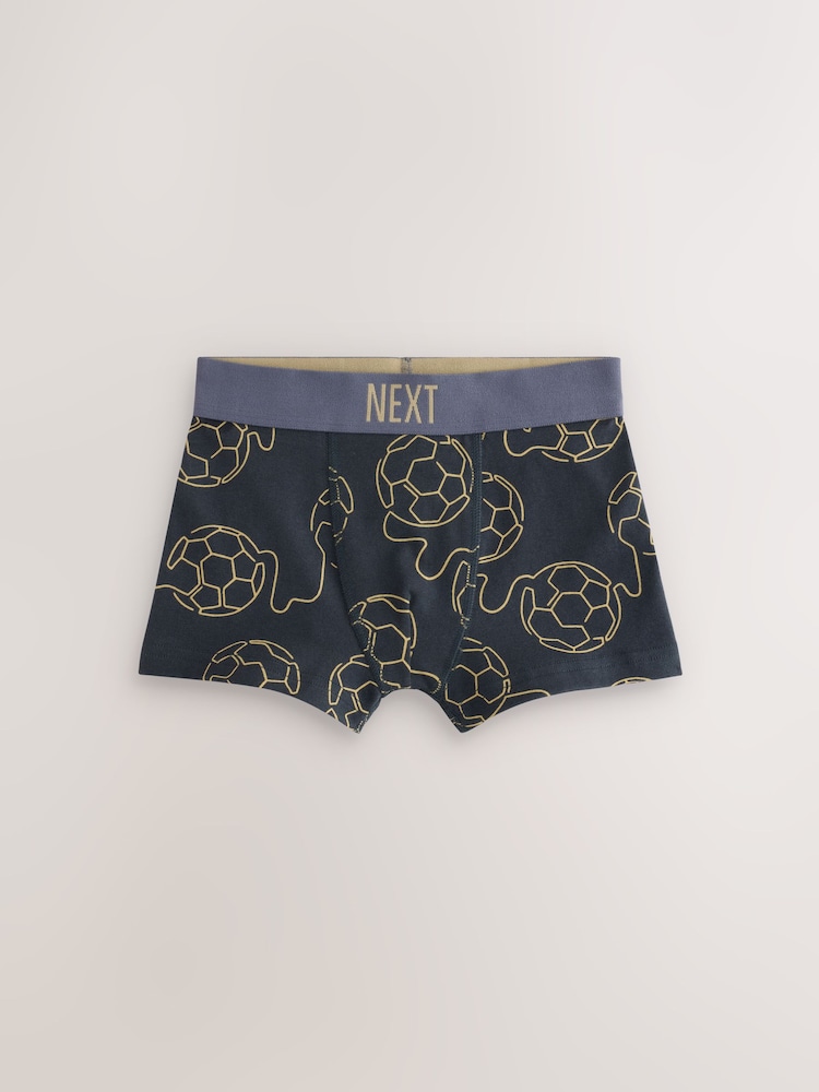 Estampado linear de jogos de futebol - Pacote Boxers 5 (2-16anos) - Imagem 2 de 9