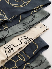 Estampado linear de jogos de futebol - Pacote Boxers 5 (2-16anos) - Imagem 9 de 9