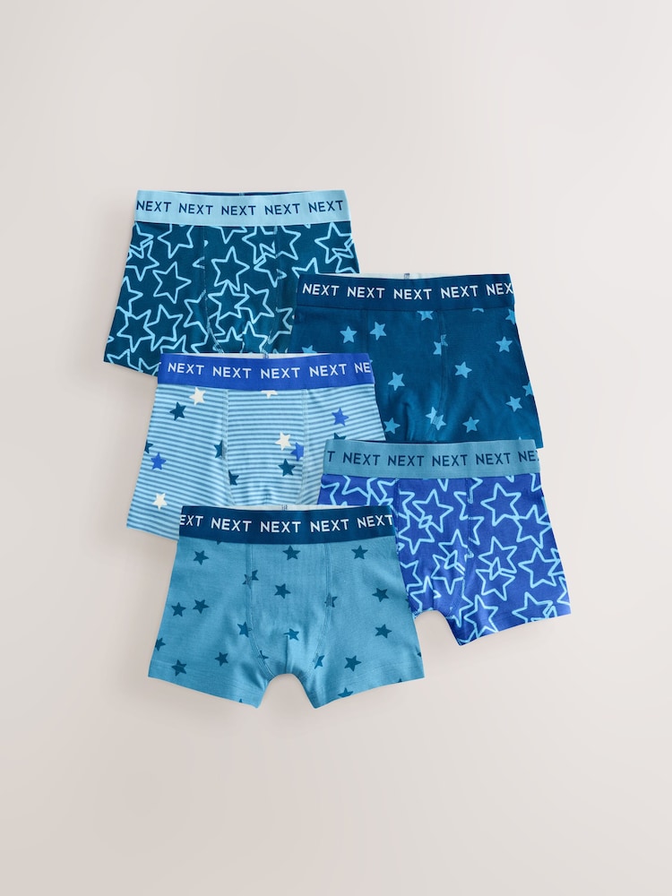 藍色/白色星星 - 小童款式泳褲 5 件裝（1.5-16 歲） - 圖片 1/9
