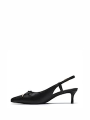 Clarks Black Zarey Bow Shoes - Image 2 of 6