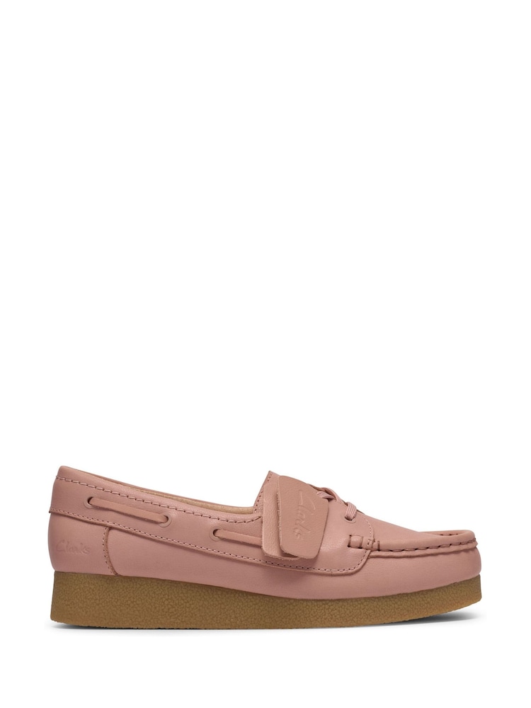 Clarks Pink Wallabee EVO Sea Shoes - Image 1 of 8 Clarks Pink Wallabee EVO Sea Shoes - Image 1 of 8