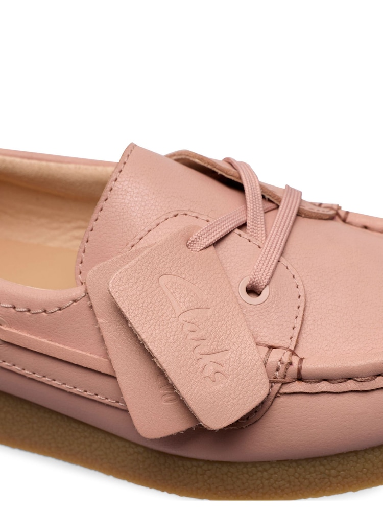 Clarks Pink Wallabee EVO Sea Shoes - Image 8 of 8 Clarks Pink Wallabee EVO Sea Shoes - Image 8 of 8