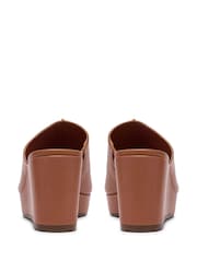 Clarks Brown Sabina Mule Sandals - Image 5 of 6