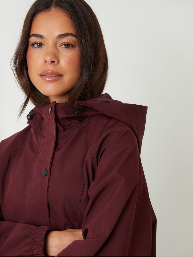 Buy Threadbare Burgundy Red Showerproof Hooded Jacket from Next USA