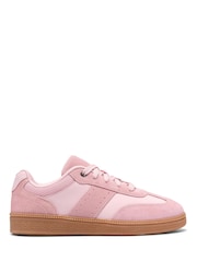 Clarks Pink Cypress Lace Older Trainers - Image 1 of 6