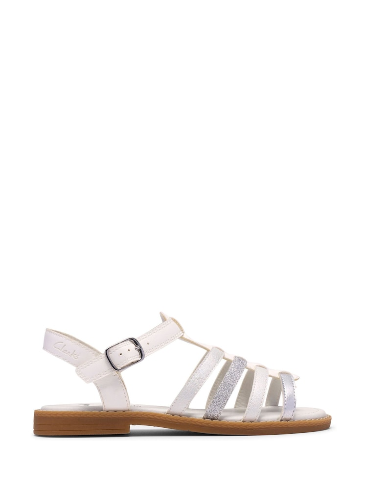 Alb - Clarks Luana Hope Sandals - Imaginea 1 din 6
