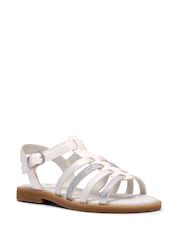 Alb - Clarks Luana Hope Sandals - Imaginea 3 din 6